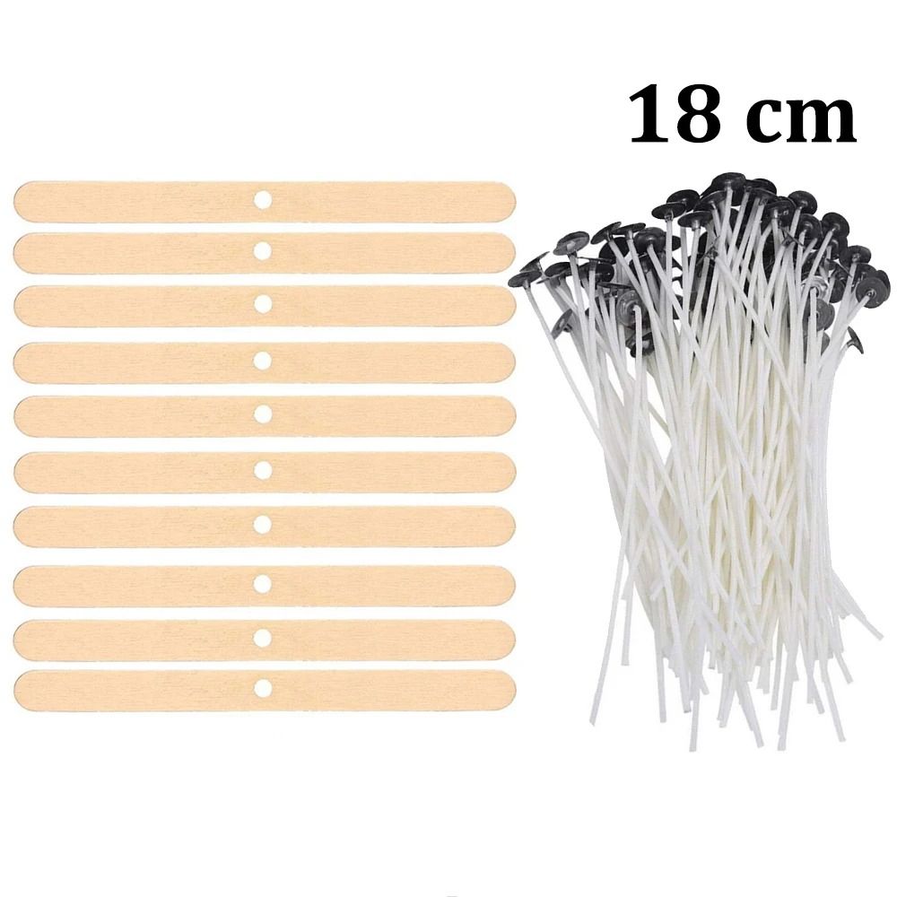 Smokeless PreWaxed Candle Wicks Professional Cotton Core DIY Handmade Candle Tooling System 24