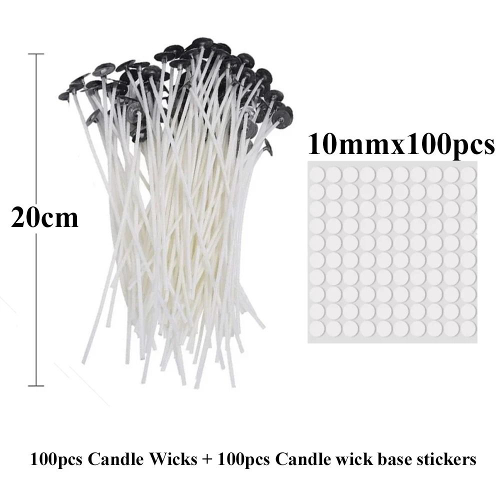Smokeless PreWaxed Candle Wicks Professional Cotton Core DIY Handmade Candle Tooling System 28