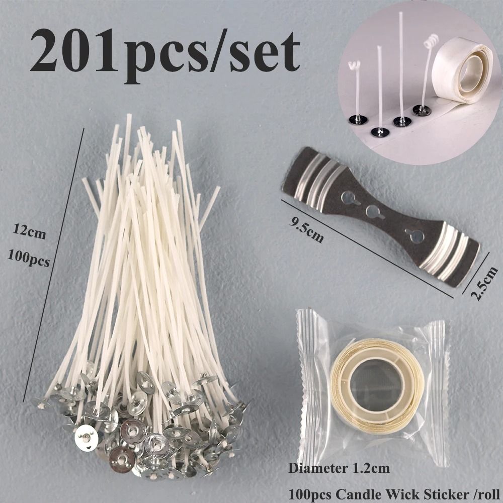 Smokeless PreWaxed Candle Wicks Professional Cotton Core DIY Handmade Candle Tooling System 19