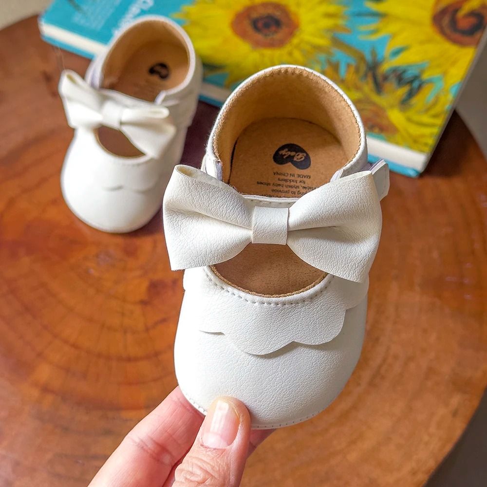 Baby Casual Mary Janes Newborn Bowknot NonSlip SoftSole PU First Walkers 10