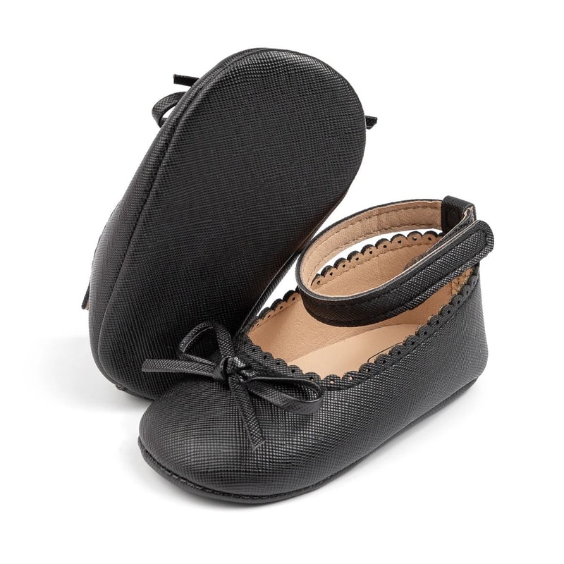 Meckior Baby Girl Princess Shoes SoftSole Leather Bowknot First Walkers 7