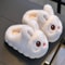 2024 Cute Rabbit Winter Slippers Childrens Fluffy Indoor House Shoes Thermal Comfort System 3