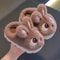 2024 Cute Rabbit Winter Slippers Childrens Fluffy Indoor House Shoes Thermal Comfort System 9