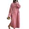 Winter Thickened Flannel Nightgown Womens Jacquard Warm Sleepwear Loose Night Dress System 9