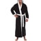 Mens ColorBlock Coral Fleece Bathrobe Professional AutumnWinter Plush Home Gown Sleepwear System 2