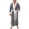 Mens ColorBlock Coral Fleece Bathrobe Professional AutumnWinter Plush Home Gown Sleepwear System 8
