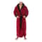 Mens ColorBlock Coral Fleece Bathrobe Professional AutumnWinter Plush Home Gown Sleepwear System 10