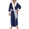 Mens ColorBlock Coral Fleece Bathrobe Professional AutumnWinter Plush Home Gown Sleepwear System 11