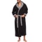 Mens ColorBlock Coral Fleece Bathrobe Professional AutumnWinter Plush Home Gown Sleepwear System 5