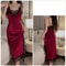 Womens Warm Velour Homewear Set Burgundy Kimono Robe Cami Sleepwear Winter Loungewear System 9