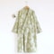 Womens Retro Jacquard Cotton Robe Premium Kimono Cardigan Breathable Loungewear System 8