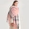 Korean Winter Imitation Cashmere Scarf Premium Thick Warm Shawl Tassel Blanket System 0