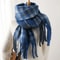 Korean Winter Imitation Cashmere Scarf Premium Thick Warm Shawl Tassel Blanket System 9