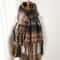 Korean Winter Imitation Cashmere Scarf Premium Thick Warm Shawl Tassel Blanket System 10