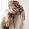 Korean Winter Imitation Cashmere Scarf Premium Thick Warm Shawl Tassel Blanket System 11