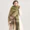 Korean Winter Imitation Cashmere Scarf Premium Thick Warm Shawl Tassel Blanket System 4