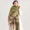 Korean Winter Imitation Cashmere Scarf Premium Thick Warm Shawl Tassel Blanket System 4