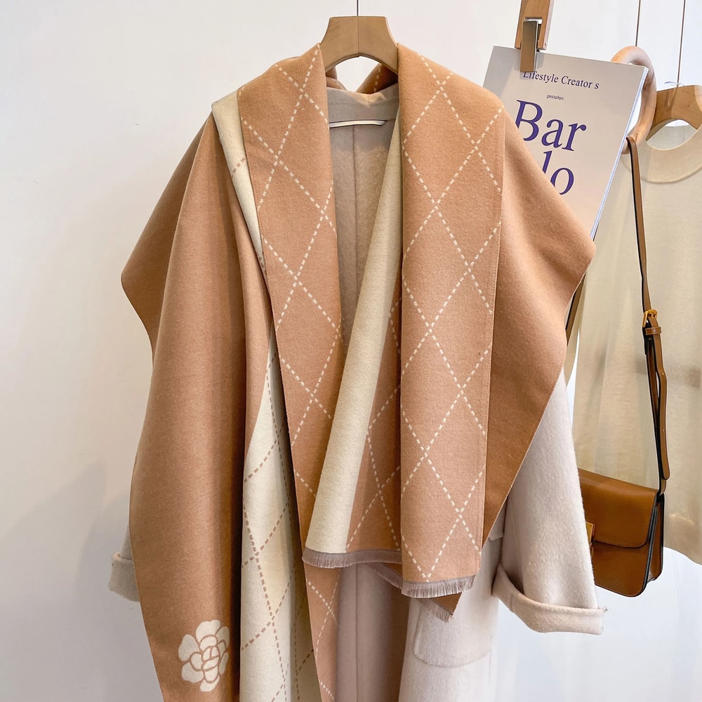 2023 Designer Cashmere Shawl Ladies Winter Wrap Premium Hijab Pashmina System 10