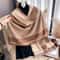 2024 Luxury TwoSided Jacquard Pashmina Premium Cashmere Winter Coldproof Shawl Windproof Blanket 2