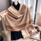 2024 Luxury TwoSided Jacquard Pashmina Premium Cashmere Winter Coldproof Shawl Windproof Blanket 2
