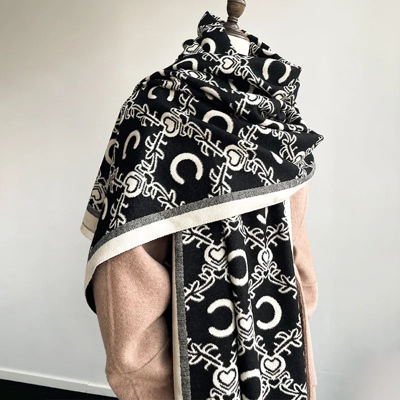 2024 Luxury Paisley Cashmere Shawl Premium Winter Neckerchief Thick Blanket Poncho System 4