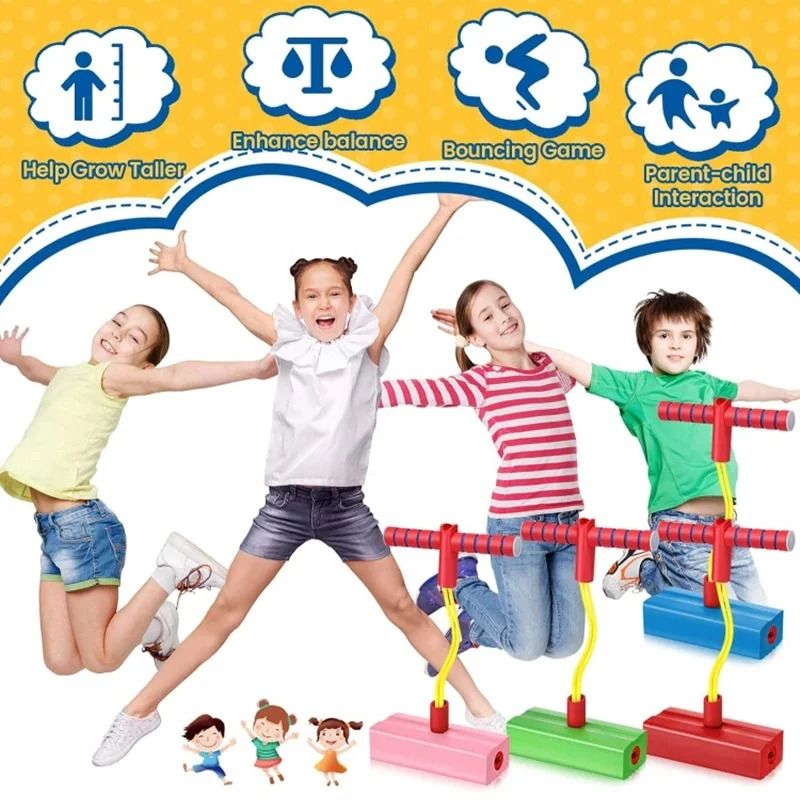 Kids Foam Pogo Jumper System Professional Growth Balance Training IndoorOutdoor Bouncing Infrastr 5