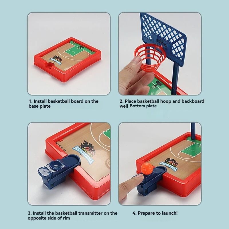 Mini Desktop Basketball System Professional Finger Ejection Shooting Interactive Educational Toy 3
