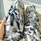Womens Floral Viscose WideLeg Pants AntiMosquito Drape Loose Straight Pajama System 14