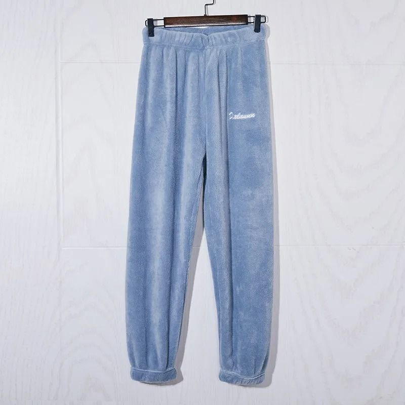 Womens Thickened Coral Fleece Pajama Pants Winter Warm Fairy Homewear Student Thermal Sleepwear S 7
