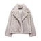 HH Elegant Faux Fur Outerwear System Premium HighStreet Fluffy Lapel Jacket Thermal Fashion Infra 21
