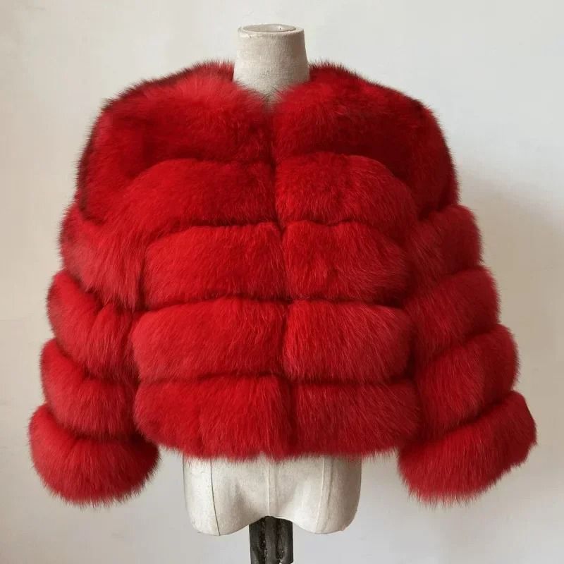 2024 Luxury Faux Raccoon Fur Coat Premium Fluffy Winter Jacket Thick Warm Furry Outerwear System 9
