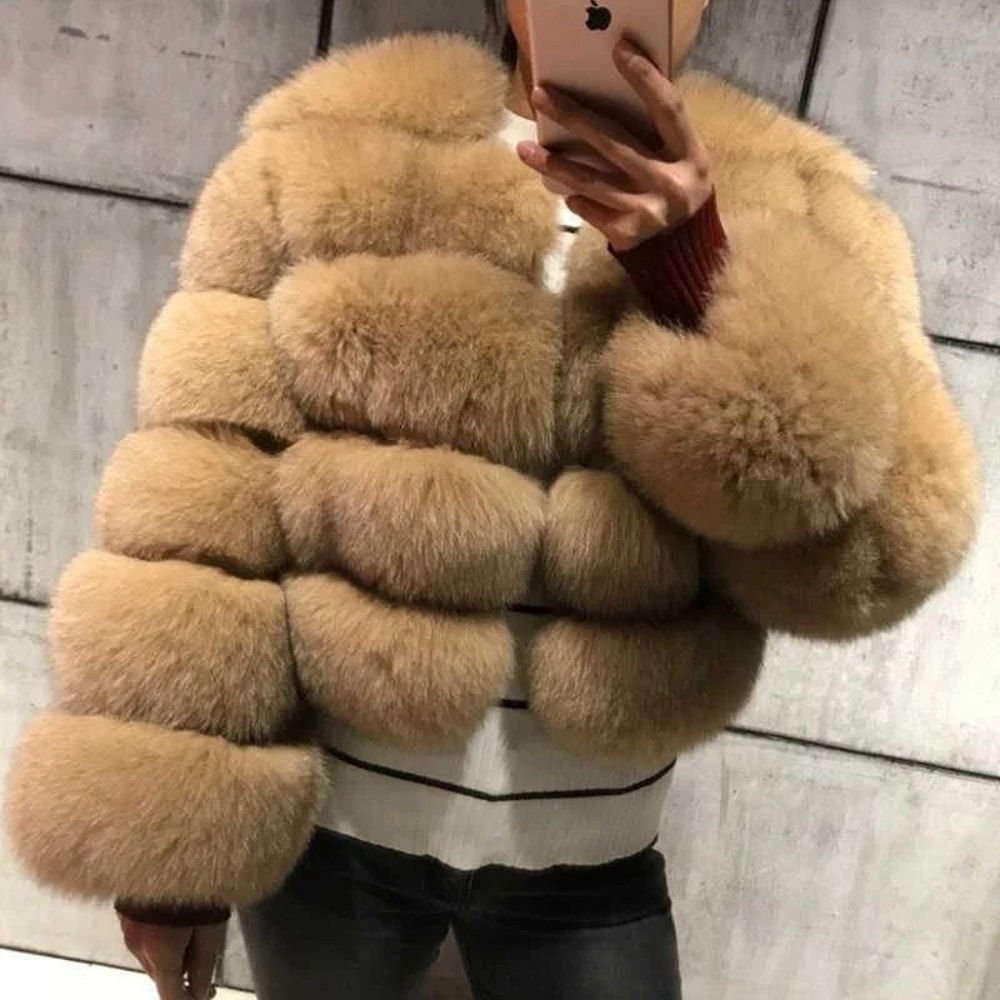 2024 Luxury Faux Raccoon Fur Coat Premium Fluffy Winter Jacket Thick Warm Furry Outerwear System 28