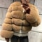 2024 Luxury Faux Raccoon Fur Coat Premium Fluffy Winter Jacket Thick Warm Furry Outerwear System 28