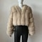 Luxury VNeck Faux Fox Fur Coat Chic Winter Teddy Jacket HighFashion Outerwear System 0