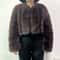 Luxury VNeck Faux Fox Fur Coat Chic Winter Teddy Jacket HighFashion Outerwear System 16