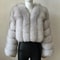 Luxury VNeck Faux Fox Fur Coat Chic Winter Teddy Jacket HighFashion Outerwear System 2