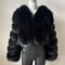 Luxury VNeck Faux Fox Fur Coat Chic Winter Teddy Jacket HighFashion Outerwear System 3