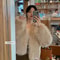 2026 Fashion Imitation Fox Fur Coat Premium Casual Short Loose Winter Jacket Comfortable Outerwea 0