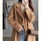 Womens Thickened Woolen System Premium KoreanStyle MidLength Coat AutumnWinter Trendy Jacket Infr 10