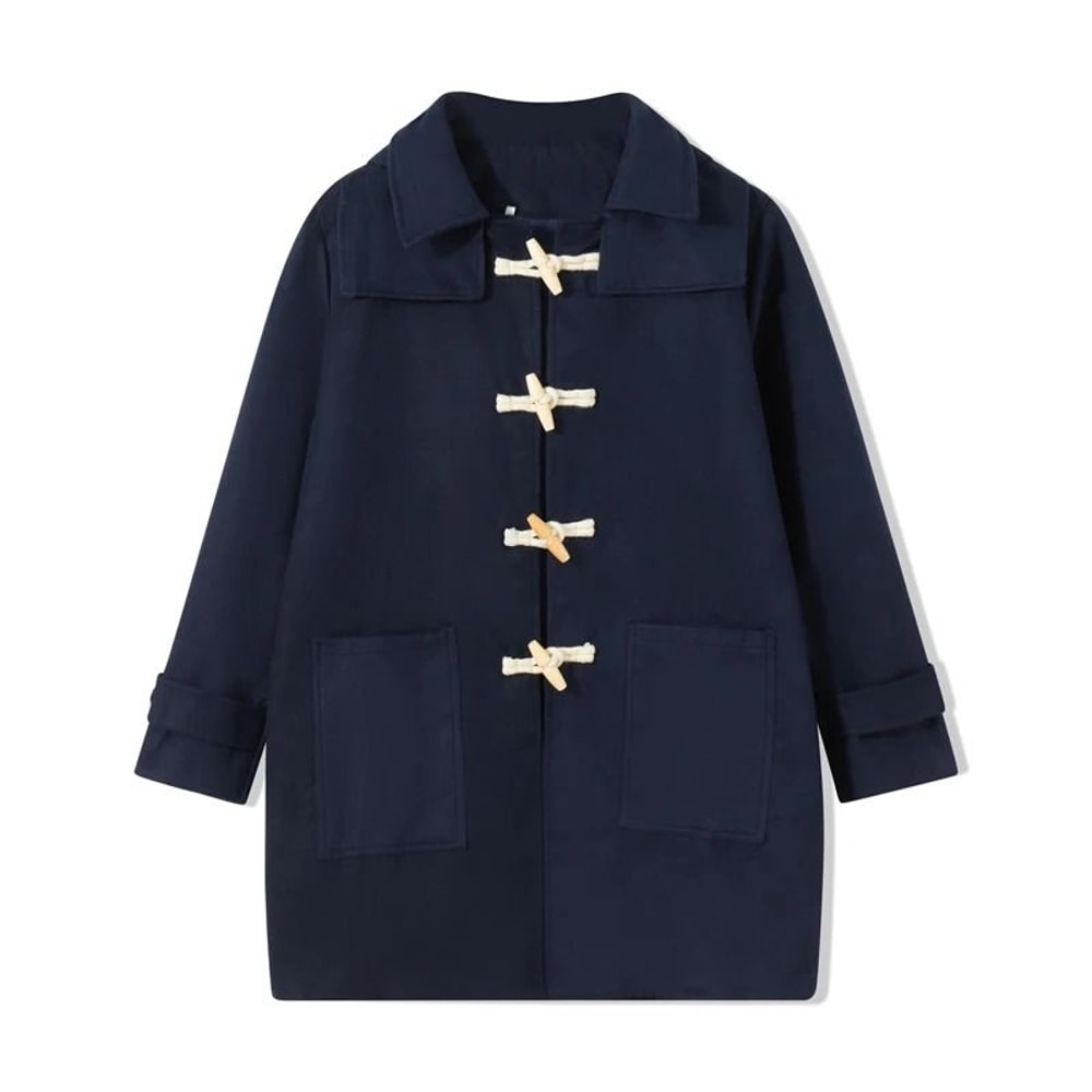 Mens Classic Winter Duffle System Premium Wool Blend Loose Fit Hooded Outwear Toggle Hardware Inf 4