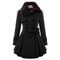 Womens Slim SherpaWool System Premium DoubleBreasted Padded Coat England Style Trench Infrastruct 6