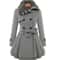 Womens Slim SherpaWool System Premium DoubleBreasted Padded Coat England Style Trench Infrastruct 8