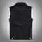 Mens Sokotoo Slim Black Jean Vest Premium Fringe Denim Waistcoat Sleeveless Tank Top Infrastructu 1