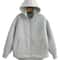 Womens Gray Hooded System Premium 2025 Autumn Zipper Jacket Loose Casual Outerwear Infrastructure 3