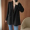 Womens 100 Pure Cashmere System Premium DoubleSided Thick Jacket Classic Business Outerwear Infra 7