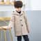 Boys Korean Handsome Woolen System 2024 Fashion Thickening Jacket MidLength Childrens Outerwear I 5
