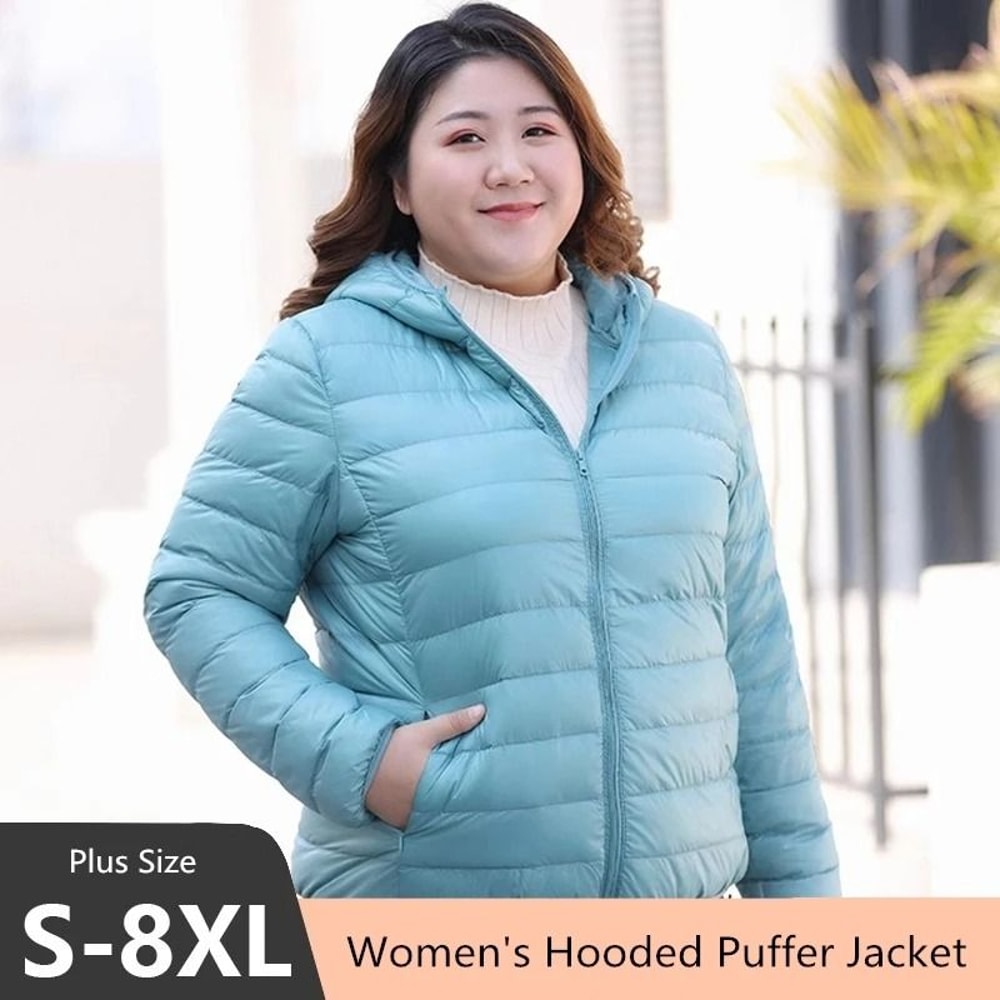 Womens UltraLightweight Packable System Premium WaterResistant Hooded Down Jacket Plus Size Therm 0