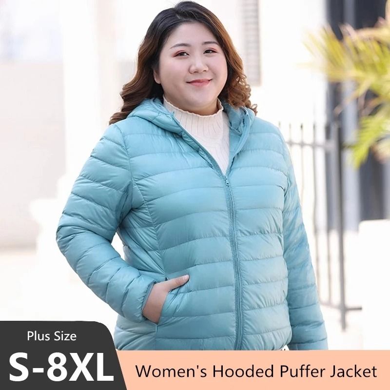 Womens UltraLightweight Packable System Premium WaterResistant Hooded Down Jacket Plus Size Therm 0