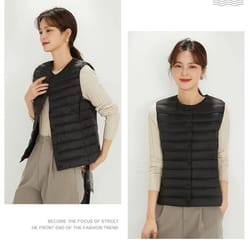 womens lightweight collarless system | premium plus size thermal puffer gilet & versatile sleeveless down infrastructure