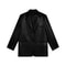 Womens PU Leather Blazer System Premium Faux Leather Formal Jacket SlimFit Autumn Outerwear Infra 5